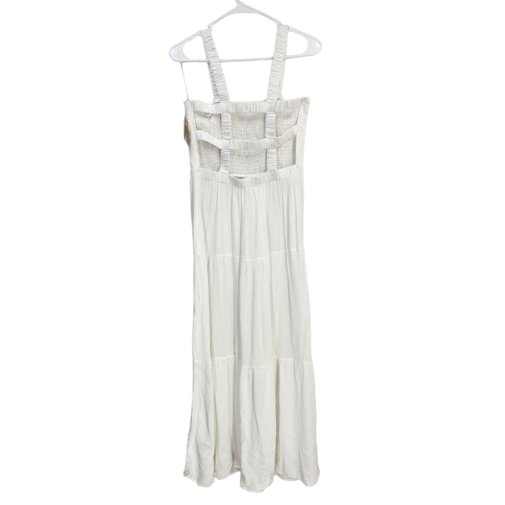 Jolie & Joy Women's White Sleeveless Smocked Cut-Out Dress - Picture 5 of 9